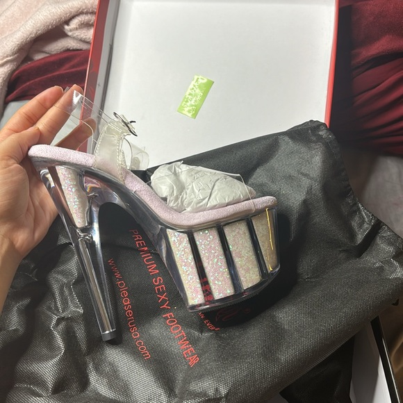 Pleaser Flamingo-808UVG Platform Shoes ( Brand: Pleasure Shoes ) - Picture 6 of 7